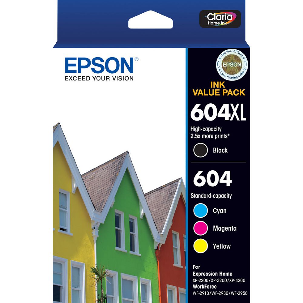 Epson 604XL Black and Standard Colour Value Pack